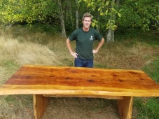 8ft redwood table